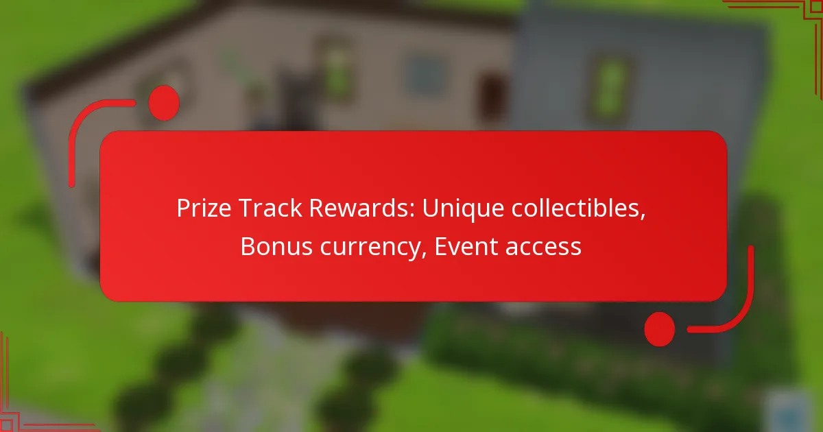 Prize Track Rewards: Unique collectibles, Bonus currency, Event access