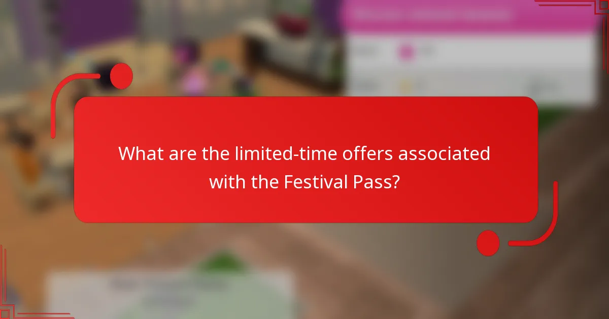 What are the limited-time offers associated with the Festival Pass?
